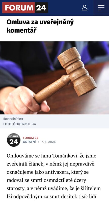 Apology Forum24